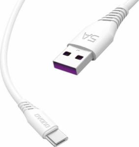 Kabel USB Dudao USB-A - USB-C 1 m Biały (6970379613863) 1