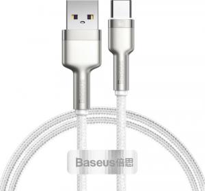 Kabel USB Baseus USB-A - USB-C 1 m Biały (6953156209763) 1