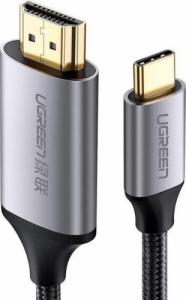 Kabel USB Ugreen USB-C - HDMI 1.5 m Czarny (UGR064BLK) 1