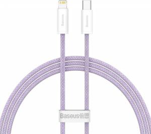 Kabel USB Baseus USB-C - Lightning 1 m Fioletowy (6932172601904) 1