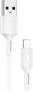 Kabel USB WK Design USB-A - Lightning 1 m Biały (6941027616253) 1