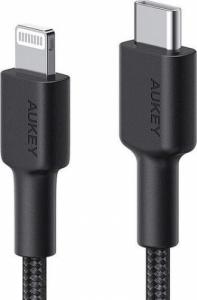 Kabel USB Aukey USB-C - Lightning 2 m Czarny (CB-CL03) 1