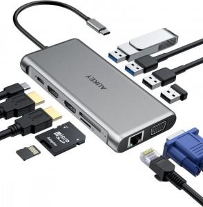 Stacja/replikator Aukey USB-C (CB-C78) 2