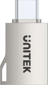 Adapter USB Unitek A1025GNI USB-C - USB Srebrny  (A1025GNI) 3
