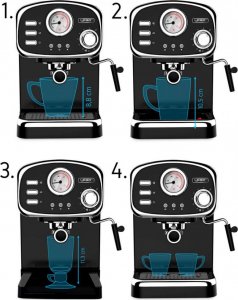 Ekspres ciśnieniowy Yoer Breve EM01BK 7