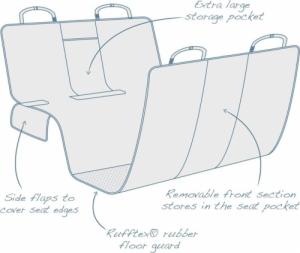 Kurgo Kurgo Mata ochronna na siedzenie samochodu, szara 9