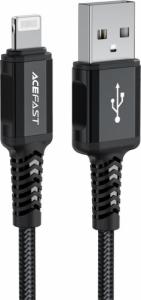 Kabel USB Acefast USB-A - Lightning 1.8 m Czarny (6974316281313) 1