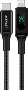 Kabel USB Acefast USB-C - Lightning 1.2 m Czarny (6974316281030) 1