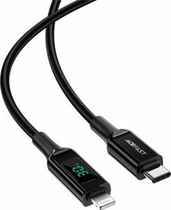 Kabel USB Acefast USB-C - Lightning 1.2 m Czarny (6974316281030) 2