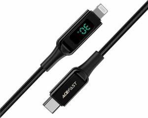 Kabel USB Acefast USB-C - Lightning 1.2 m Czarny (6974316281030) 3