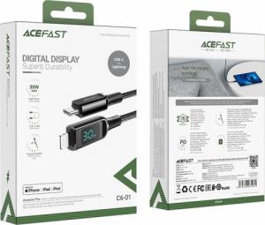 Kabel USB Acefast USB-C - Lightning 1.2 m Czarny (6974316281030) 5
