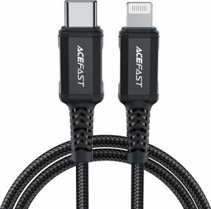 Kabel USB Acefast USB-C - Lightning 1.8 m Czarny (6974316281306) 1