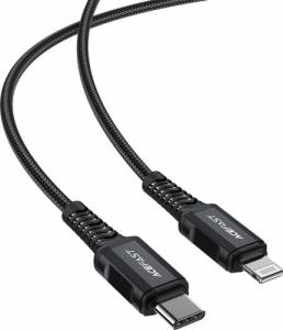 Kabel USB Acefast USB-C - Lightning 1.8 m Czarny (6974316281306) 3