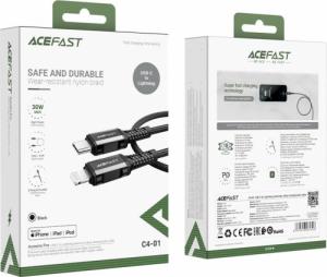 Kabel USB Acefast USB-C - Lightning 1.8 m Czarny (6974316281306) 5