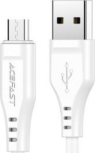 Kabel USB Acefast USB-A - microUSB 1.2 m Biały (6974316280897) 1