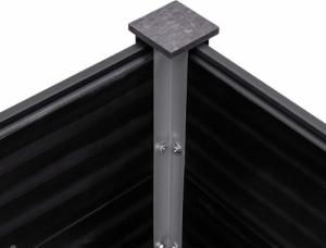 vidaXL vidaXL Podwyższona donica ogrodowa, 200x50x54 cm, WPC, szara 5