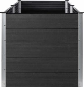 vidaXL vidaXL Podwyższona donica ogrodowa, 200x50x91 cm, WPC, szara 4