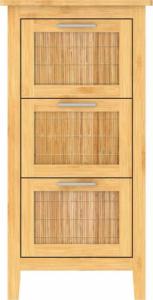 Eisl EISL Szafka łazienkowa z 3 szufladami, bambusowa, 30x42x82 cm 3