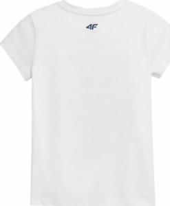 4f Koszulka dla dziewczynki 4F biała HJL22 JTSD006 10S : Rozmiar - 122cm 1