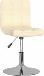 vidaXL vidaXL Obrotowe krzesła stołowe, 6 szt., kremowe, obite tkaniną 2