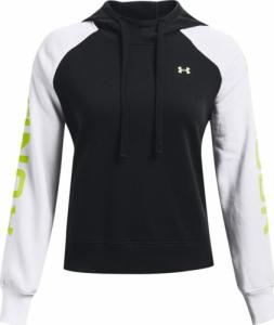 Under Armour Bluza damska Under Armour Rival Fleece CB Hoodie czarno-biała 1365861 002 S 1