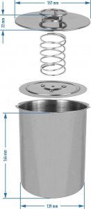 Patelnia Biowin SZYNKOWAR 3KG STAL NIERDZEWNA 313030 7