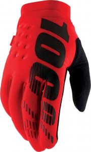 100% Rękawiczki 100% BRISKER Glove red roz. M (długość dłoni 187-193 mm) (NEW) 1