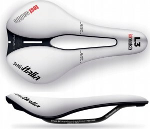 Selle Italia Siodło SELLE ITALIA NOVUS EVO BOOST TM SUPERFLOW L (id match - L3) manganese tube 7, białe, testowe (NEW) 1