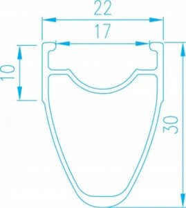 Alexrims Obręcz szosa ALEXRIMS CX30 700x28otw. bok CNC czarna 2