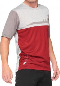 100% Koszulka męska 100% AIRMATIC Jersey krótki rękaw caramel black roz. M (NEW 2021) 8