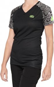 100% Koszulka damska 100% AIRMATIC Women's Jersey krótki rękaw black python roz. S (NEW 2021) 1