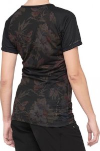 100% Koszulka damska 100% AIRMATIC Women's Jersey krótki rękaw black floral roz. L (NEW 2021) 3