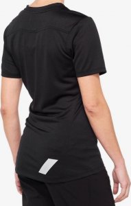 100% Koszulka damska 100% RIDECAMP Women's Jersey krótki rękaw black grey roz. L (NEW 2021) 2