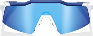 100% Okulary 100% SPEEDCRAFT SL Matte White/Metallic Blue - HiPER Blue Multilayer Mirror Lens (Szkła Niebieskie Lustrzane Wielowarstwowe LT 15% + Szkła Przeźroczyste LT 93%) (NEW 2021) 3