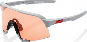 100% Okulary 100% S3 Soft Tact Stone Grey - HiPER Coral Lens (Szkła Koralowe LT 52% + Szkła Przeźroczyste LT 93%) (NEW 2021) 4