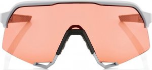 100% Okulary 100% S3 Soft Tact Stone Grey - HiPER Coral Lens (Szkła Koralowe LT 52% + Szkła Przeźroczyste LT 93%) (NEW 2021) 6