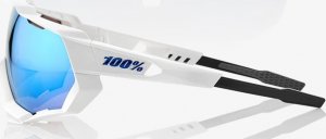 100% Okulary 100% SPEEDTRAP Matte White - HiPER Blue Multilayer Mirror Lens (Szkła Niebieskie Lustrzane Wielowarstwowe LT 13% + Szkła Przeźroczyste LT 93%) (NEW 2021) 7