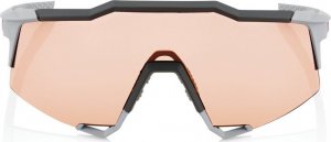 100% Okulary 100% SPEEDCRAFT Soft Tact Stone Grey - HiPER Coral Lens (Szkła Koralowe LT 52% + Szkła Przeźroczyste LT 93%) (NEW 2021) 2