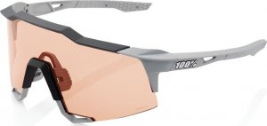 100% Okulary 100% SPEEDCRAFT Soft Tact Stone Grey - HiPER Coral Lens (Szkła Koralowe LT 52% + Szkła Przeźroczyste LT 93%) (NEW 2021) 4