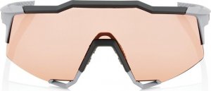 100% Okulary 100% SPEEDCRAFT Soft Tact Stone Grey - HiPER Coral Lens (Szkła Koralowe LT 52% + Szkła Przeźroczyste LT 93%) (NEW 2021) 5