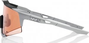 100% Okulary 100% SPEEDCRAFT Soft Tact Stone Grey - HiPER Coral Lens (Szkła Koralowe LT 52% + Szkła Przeźroczyste LT 93%) (NEW 2021) 6