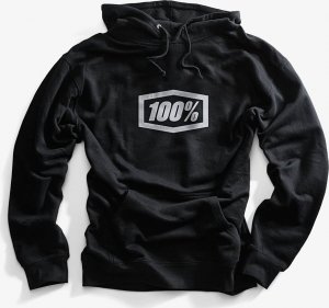 100% Bluza męska 100% ESSENTIAL Hooded Pullover Sweatshirt Black roz. XL (NEW) 1
