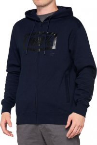 100% Bluza męska 100% SYNDICATE Hooded Zip Sweatshirt Navy Black roz. L (NEW) 3