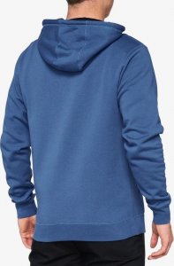 100% Bluza męska 100% BURST Hooded Pullover Sweatshirt Federal Blue roz. L (NEW) 2