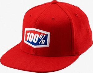 100% Czapka z daszkiem 100% OFFICIAL J-Fit flexfit hat red roz. L/XL (NEW) 2