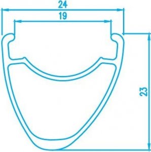 Alexrims Koła szosa-cross ALEXRIMS CXD4 ROAD DISC, 700C, Stożek 23mm, Tubeless Ready, Disc brake IS, Sztywna oś, Łożyska maszynowe, Waga 1564g (DWZ) 3