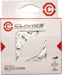 Clarks Łańcuch rowerowy CLARKS C5-7AR, 5-7-rzędowy, 116 ogniw, 1/2"x3/32", Spinka, Antykorozyjny, Srebrny 2