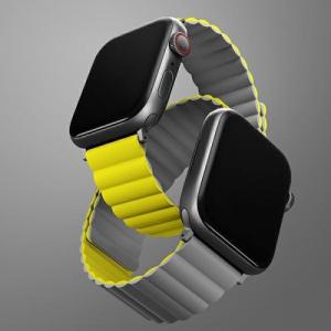 Uniq UNIQ pasek Revix Apple Watch Series 4/5/6/7/SE 44/45mm. Reversible Magnetic zółty-szary/yellow-grey 3