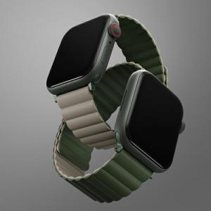 Uniq UNIQ pasek Revix Apple Watch Series 4/5/6/7/SE 44/45mm. Reversible Magnetic zielony-ciemnoszary/green-taupe 3