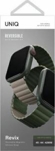 Uniq UNIQ pasek Revix Apple Watch Series 4/5/6/7/SE 44/45mm. Reversible Magnetic zielony-ciemnoszary/green-taupe 8